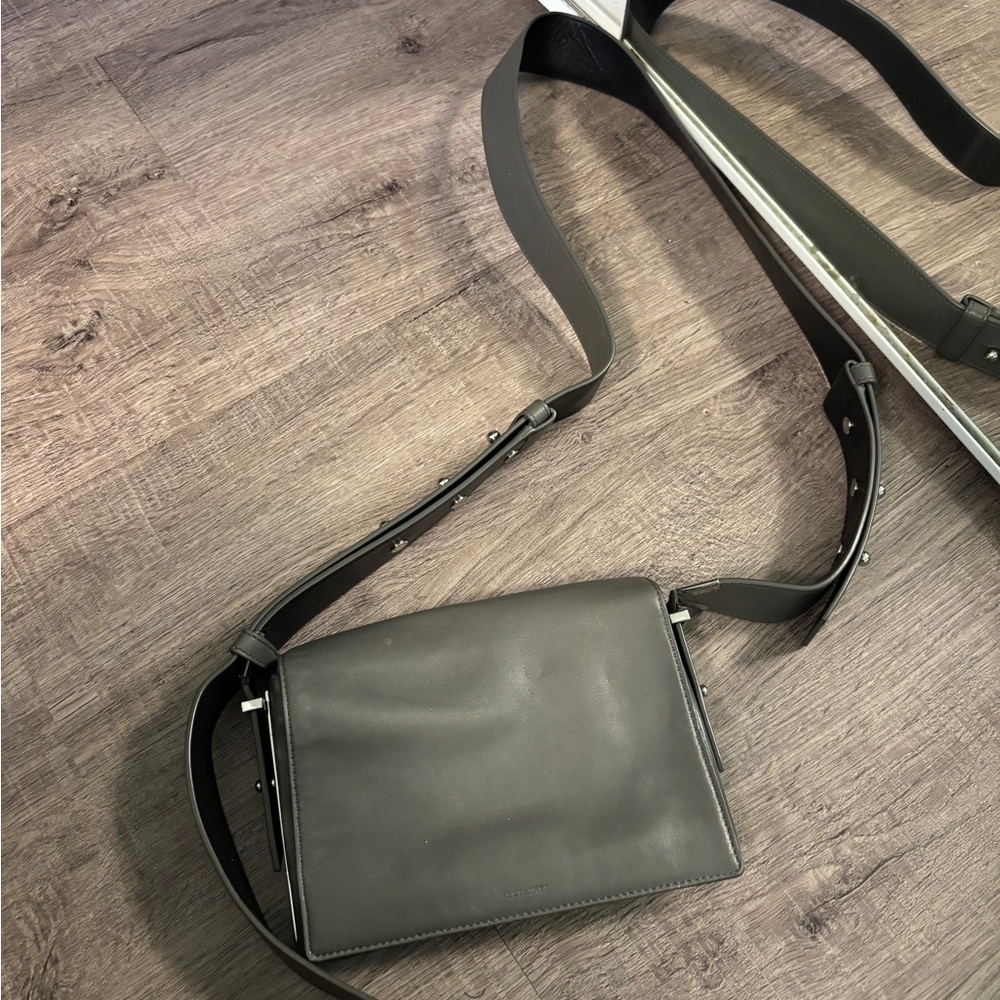 All Saints Charcoal Crossbody Bag